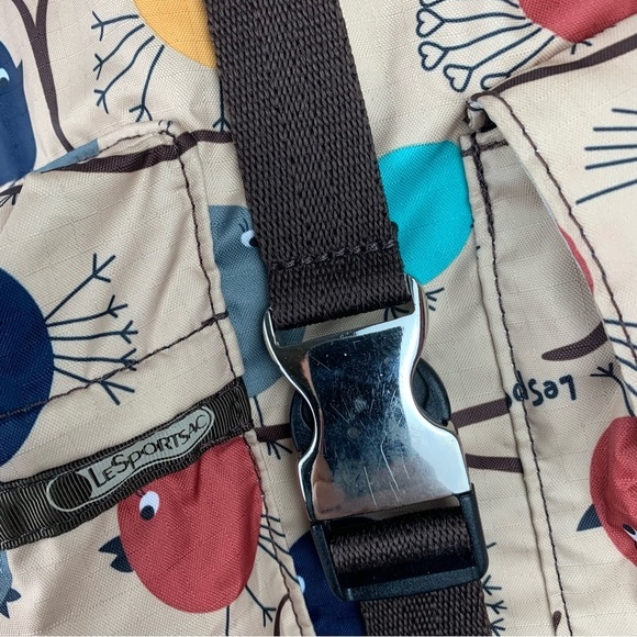 LESPORTSAC Bird Print Voyager Backpack Excellent Condition - Picture 3 of 15